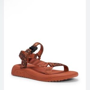 Off-White chunky logo-print sandals - 39